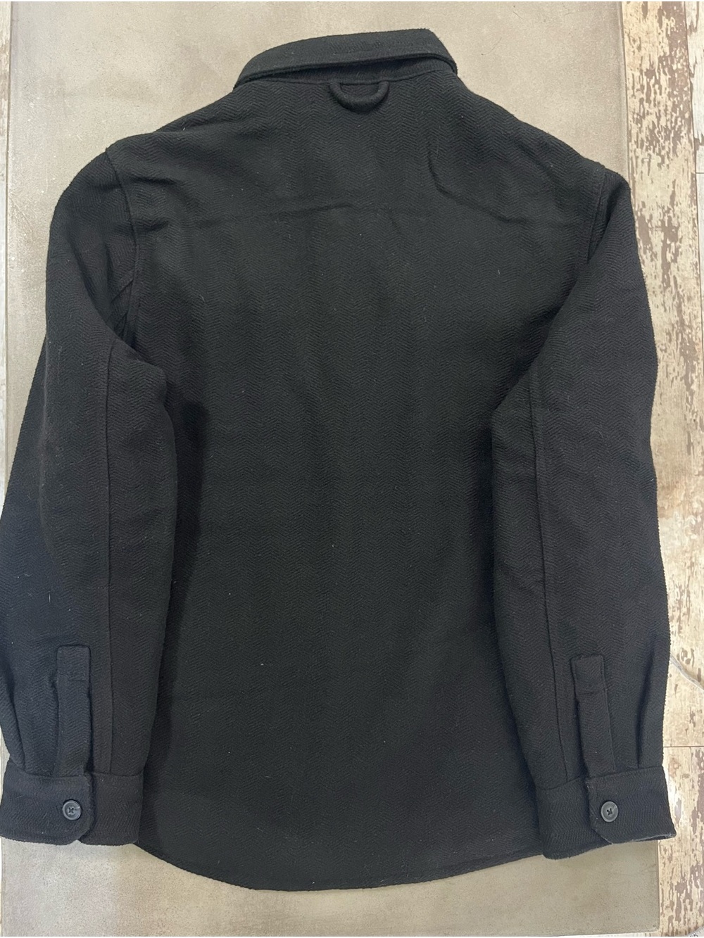 Jachs New York Wool Blend Sherpa Lined Shirt Jacket Black Size Medium NWT - Picture 2 of 7